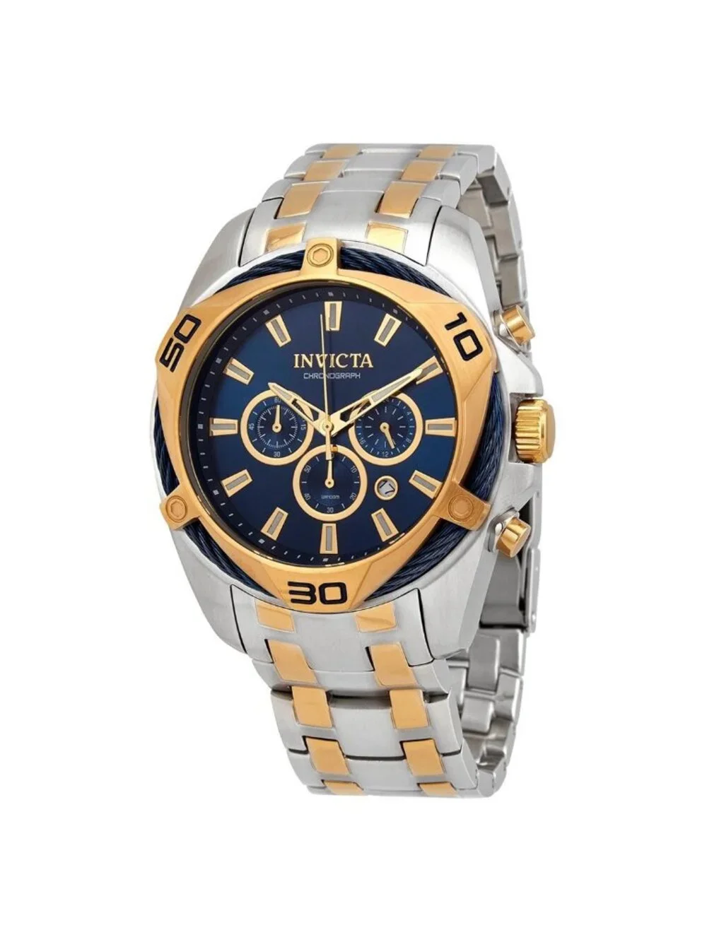 NWT Invicta Bolt Chronograph Quartz Blue Dial Men's Watch